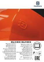 Husqvarna BLi550X Operator'S Manual preview