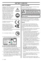 Preview for 4 page of Husqvarna BLi550X Operator'S Manual