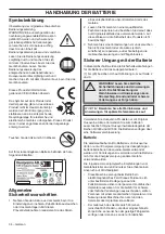 Preview for 34 page of Husqvarna BLi550X Operator'S Manual