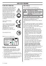 Preview for 76 page of Husqvarna BLi550X Operator'S Manual