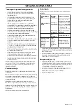 Preview for 115 page of Husqvarna BLi550X Operator'S Manual