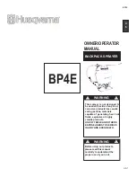 Husqvarna BP4E Owner'S/Operator'S Manual preview