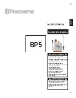 Preview for 13 page of Husqvarna BP5 Owner'S/Operator'S Manual