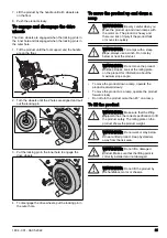 Предварительный просмотр 21 страницы Husqvarna BS 110 Operator'S Manual