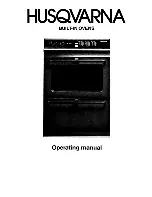 Предварительный просмотр 1 страницы Husqvarna Built-in oven Operating Manual