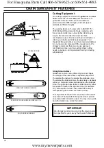 Preview for 12 page of Husqvarna Chain Saw Operator'S Safety & Operating Instruction Manual