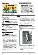 Preview for 4 page of Husqvarna CL400 Operator'S Manual