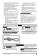 Preview for 23 page of Husqvarna Climbing Rope 11.5 mm Operator'S Manual