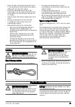 Preview for 69 page of Husqvarna Climbing Rope 11.5 mm Operator'S Manual