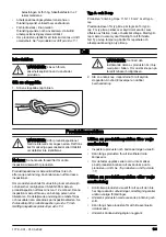 Preview for 109 page of Husqvarna Climbing Rope 11.5 mm Operator'S Manual