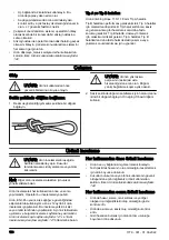 Preview for 120 page of Husqvarna Climbing Rope 11.5 mm Operator'S Manual