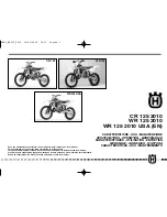 Предварительный просмотр 3 страницы Husqvarna CR 125 2010 Manual