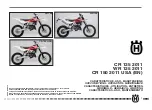 Husqvarna CR 150 USA 2011 Specifications - Operation - Maintenance preview