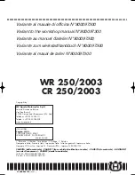 Preview for 3 page of Husqvarna CR 250/2003 Workshop Manual