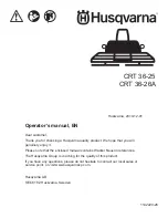 Preview for 1 page of Husqvarna CRT 36-25 Operator'S Manual