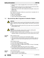 Preview for 14 page of Husqvarna CRT 36-25 Operator'S Manual