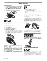 Preview for 34 page of Husqvarna CS 2156 Operator'S Manual