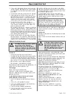 Preview for 199 page of Husqvarna CS 2234S Operator'S Manual