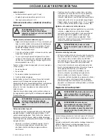 Preview for 269 page of Husqvarna CS 2234S Operator'S Manual