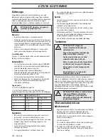 Preview for 292 page of Husqvarna CS 2234S Operator'S Manual