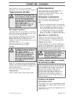 Preview for 297 page of Husqvarna CS 2234S Operator'S Manual