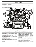 Preview for 12 page of Husqvarna CTH2138R Operator'S Manual