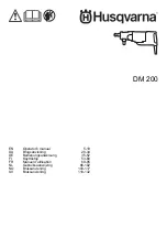 Preview for 1 page of Husqvarna DM 200 Operator'S Manual