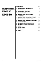 Предварительный просмотр 2 страницы Husqvarna DM 330 Workshop Manual