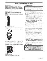 Preview for 61 page of Husqvarna DXR-310 Operator'S Manual