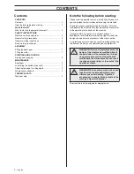 Preview for 2 page of Husqvarna EA 850 Operator'S Manual