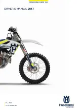 Husqvarna FC 250 2017 Owner'S Manual preview