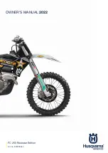 Предварительный просмотр 1 страницы Husqvarna FC 250 Rockstar Edition 2022 Owner'S Manual