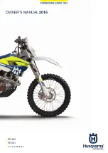 Preview for 1 page of Husqvarna FE 450 2016 Owner'S Manual