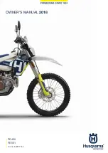 Husqvarna FE 450 2018 Owner'S Manual preview