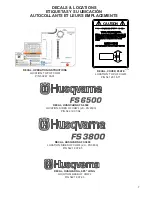 Preview for 7 page of Husqvarna FS 3800 Operator'S Manual