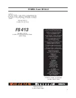 Предварительный просмотр 7 страницы Husqvarna FS 413 Operator'S Manual