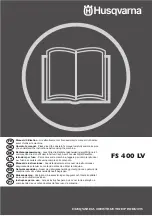 Preview for 1 page of Husqvarna FS400LV Operator'S Manual