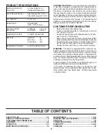 Preview for 4 page of Husqvarna GTH24V52LS/ 96048003601 Operator'S Manual