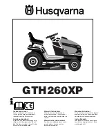 Preview for 1 page of Husqvarna GTH260 Instruction Manual