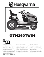 Husqvarna GTH260TWIN Instruction Manual предпросмотр