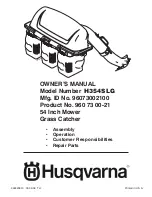 Preview for 1 page of Husqvarna H354SLG Owner'S Manual