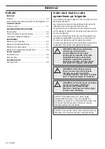 Preview for 20 page of Husqvarna J-handle barrier 536LiLX Operator'S Manual