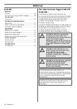 Preview for 38 page of Husqvarna J-handle barrier 536LiLX Operator'S Manual