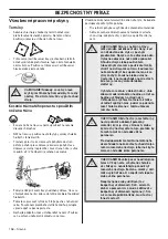 Preview for 158 page of Husqvarna J-handle barrier 536LiLX Operator'S Manual