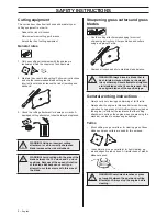 Предварительный просмотр 4 страницы Husqvarna J-handle set 335L X-series Operator'S Manual