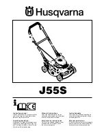 Husqvarna J55S Instruction Manual предпросмотр