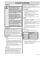 Preview for 81 page of Husqvarna K 1270 Operator'S Manual