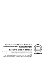 Husqvarna K 4000 Cut-n-Break Operator'S Manual preview