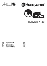 Husqvarna K 535i Operator'S Manual preview