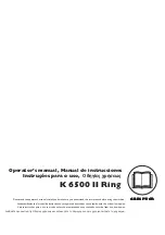 Husqvarna K 6500 II Ring Operator'S Manual preview